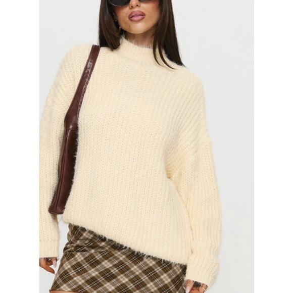 New Princess Polly Abott Sweater, Butter Size S/M - Picture 1 of 4